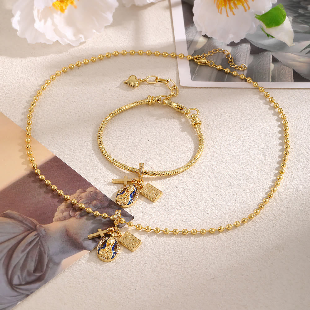 Conjunto de Joyería de la Virgen de la Gracia: Un Símbolo de Devoción Atemporal