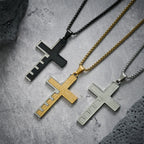 Collar Cruz del Padre Nuestro en Tres Colores: Un Símbolo Atemporal de lo Sagrado