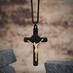 Medalla de Protección Crucifijo Estilo Retro Clásico San Benito Collar
