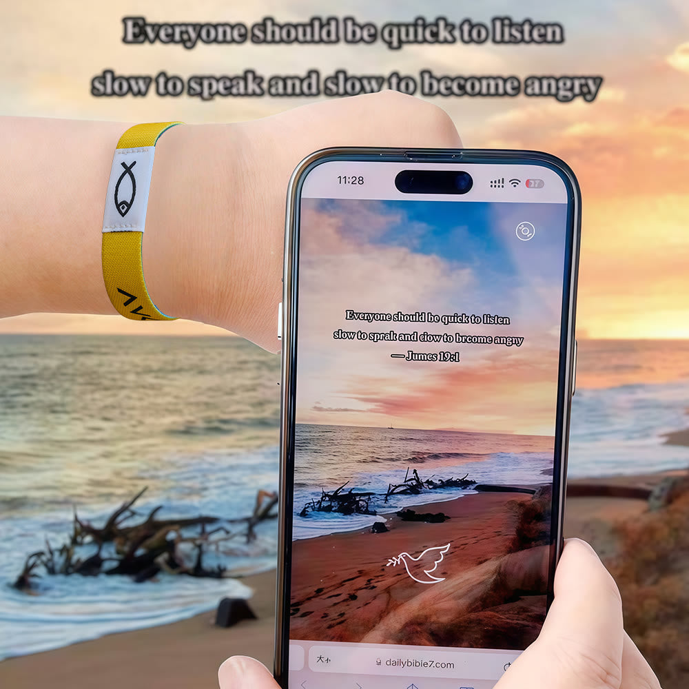 Pulsera de Símbolo Sagrado NFC: Desbloqueando Versículos Divinos Diarios con un Toque