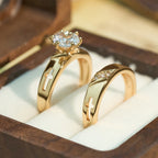 Conjunto de Anillos Apilables de Cruz: Símbolo Atemporal de Fe y Luz Eterna