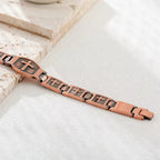 Pulsera de Cadena de Enlace Cruz Grabada: Un Símbolo de Fuerza Divina y Fe