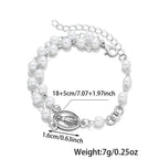 Pulsera de la Medalla Milagrosa de Nuestra Señora y San Benito