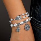 Pulsera de la Medalla Milagrosa de Nuestra Señora y San Benito
