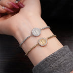 Pulsera de cuentas con el Halo de la Medalla Milagrosa de Nuestra Señora: Emblema de Protección Divina y Gracia