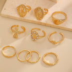 Conjunto de Anillos Cruz Marian Oro y Plata: Un Símbolo de Devoción Celestial