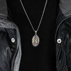 Collar de Acero Inoxidable de Nuestra Señora de Guadalupe en 3 Colores