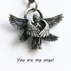 Colgante de Alas de Ángel que Trae Buena Suerte