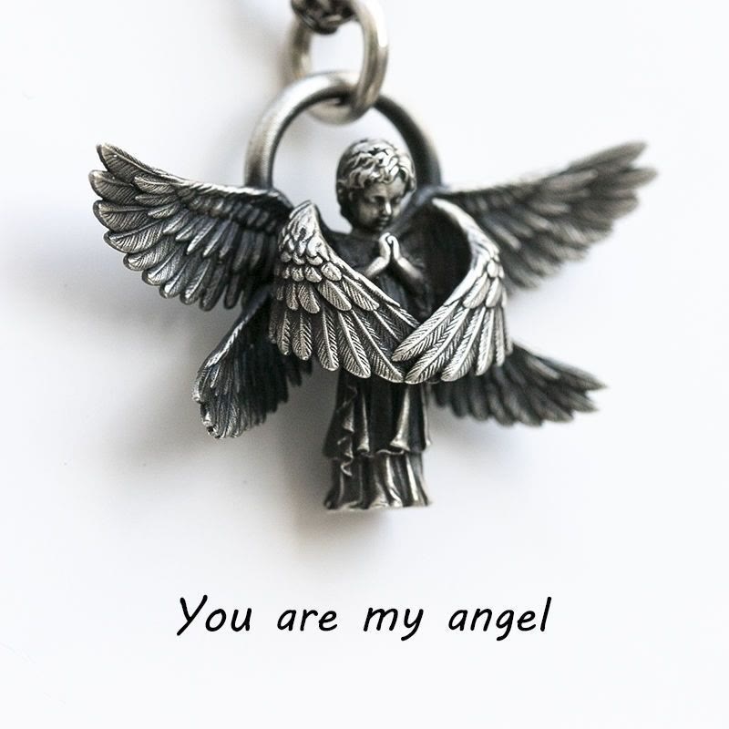 Colgante de Alas de Ángel que Trae Buena Suerte