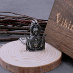 Collar con Medalla de Oración a la Virgen María de Acero Inoxidable, Cadena de Protección Católica