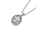 Medalla de San Cristo Dorada Colgante Collar de Titanio