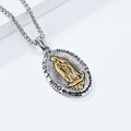 Collar de Acero Inoxidable de Nuestra Señora de Guadalupe en 3 Colores