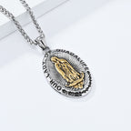 Collar de Acero Inoxidable de Nuestra Señora de Guadalupe en 3 Colores