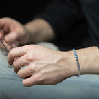 Pulsera de Cuentas Curativas con Cruz Turquesa