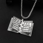 Colgante de Biblia Sagrada Giratorio Collar Cristiano
