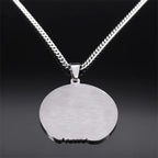 Collar de Regalo de Navidad Creer en la Natividad de Plata