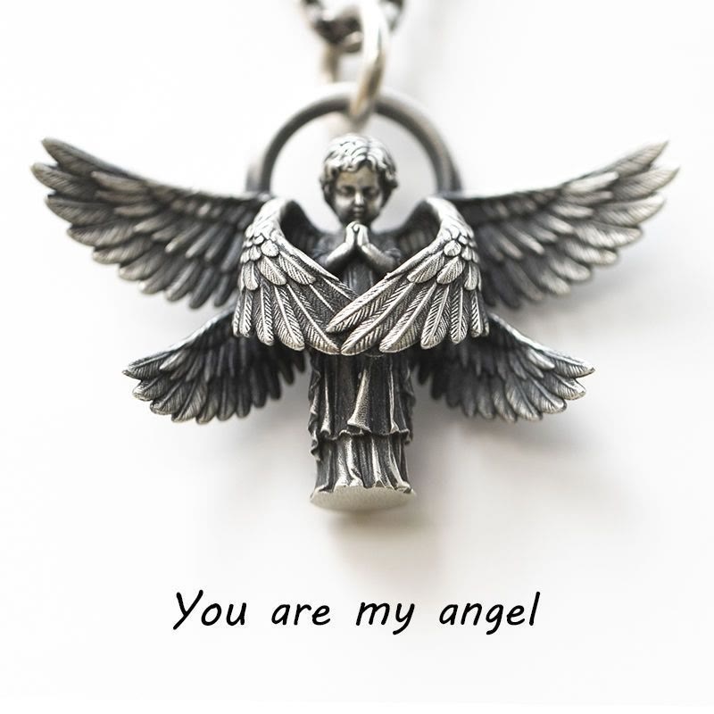 Colgante de Alas de Ángel que Trae Buena Suerte